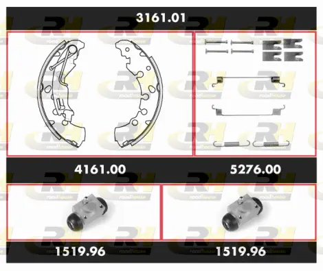 Brake Kit, drum brake (3161.01)