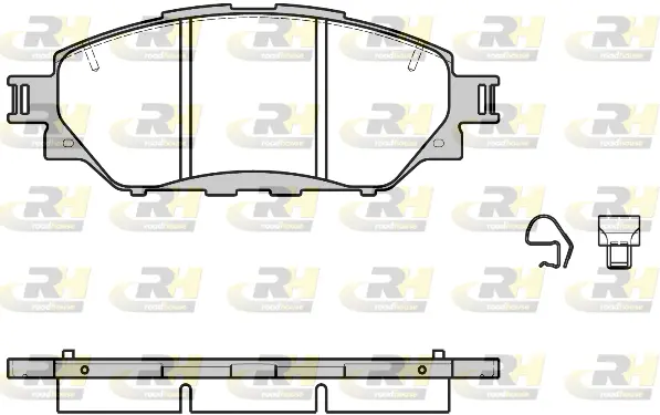 Brake Pad Set, disc brake (21671.04)