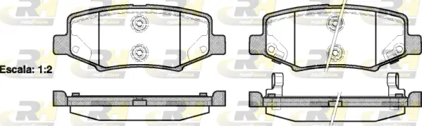 Brake Pad Set, disc brake (21264.02)