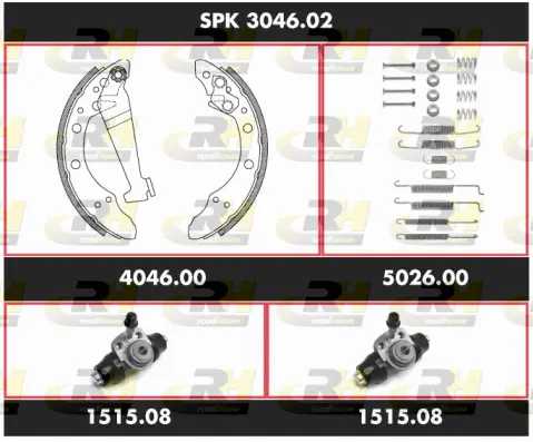 Brake Kit, drum brake (SPK 3046.02)