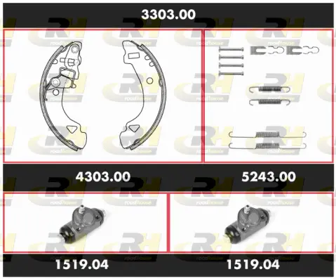 Brake Kit, drum brake (3303.00)