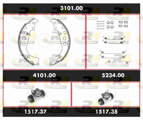 Brake Kit, drum brake (3101.00)