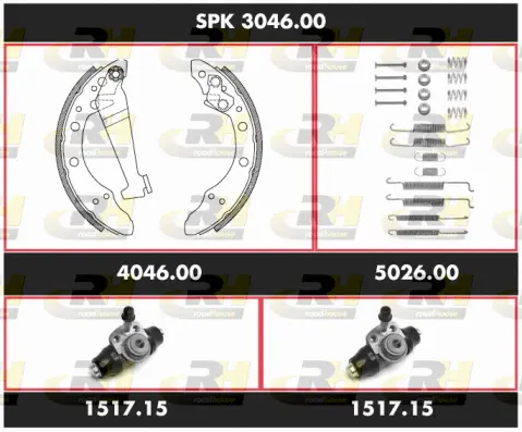 Brake Kit, drum brake (SPK 3046.00)