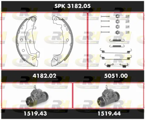 Brake Kit, drum brake (SPK 3182.05)