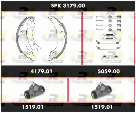 Brake Kit, drum brake (SPK 3179.00)