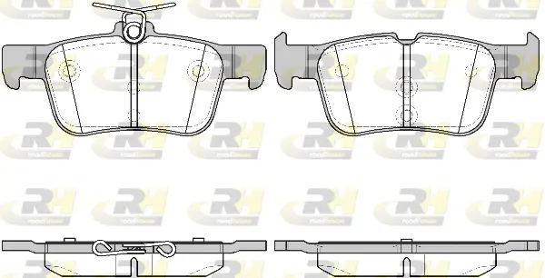 Brake Pad Set, disc brake (21551.42)