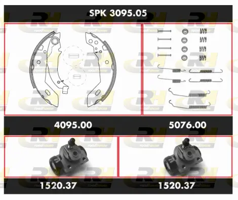 Brake Kit, drum brake (SPK 3095.05)