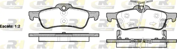 Brake Pad Set, disc brake (2862.02)