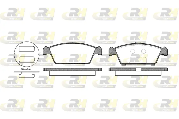 Brake Pad Set, disc brake (2459.00)