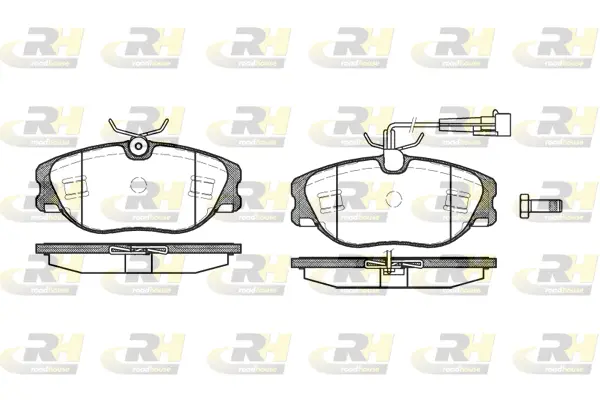 Brake Pad Set, disc brake (2305.72)