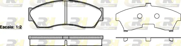 Brake Pad Set, disc brake (21253.00)