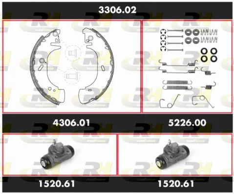 Brake Kit, drum brake (3306.02)