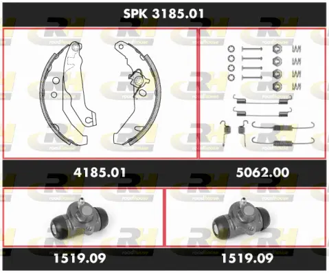 Brake Kit, drum brake (SPK 3185.01)