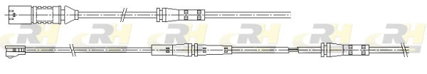 Warning Contact, brake pad wear (001179)