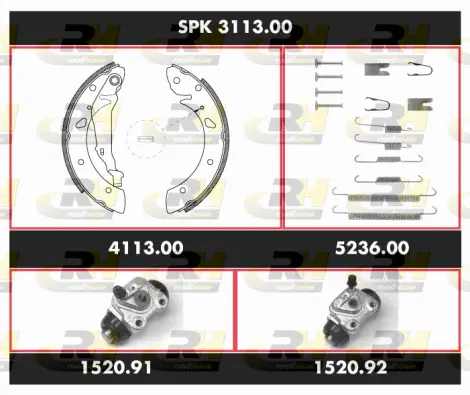 Brake Kit, drum brake (SPK 3113.00)