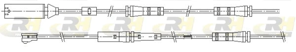 Warning Contact, brake pad wear (001163)