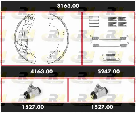 Brake Kit, drum brake (3163.00)