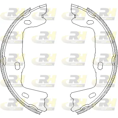 Brake Shoe, parking brake (4651.00)