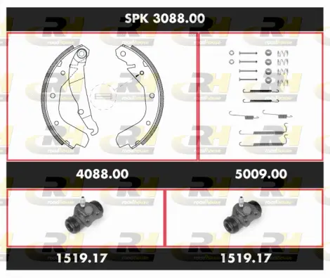 Brake Kit, drum brake (SPK 3088.00)