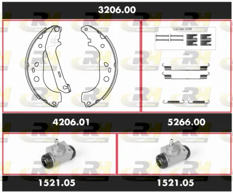 Brake Kit, drum brake (3206.00)