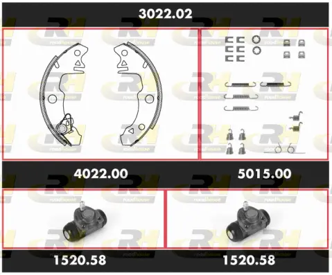 Brake Kit, drum brake (3022.02)
