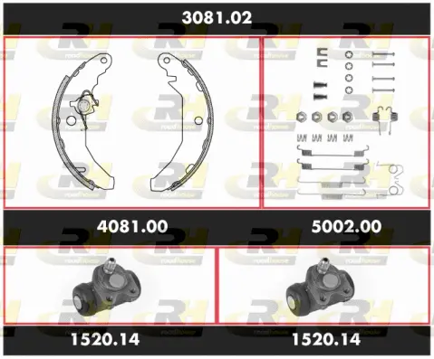 Brake Kit, drum brake (3081.02)