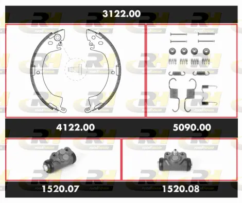 Brake Kit, drum brake (3122.00)
