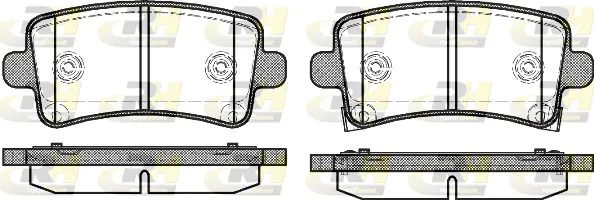 Brake Pad Set, disc brake (21388.04)