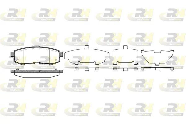 Brake Pad Set, disc brake (21160.00)