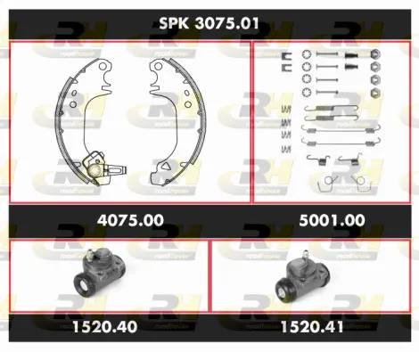 Brake Kit, drum brake (SPK 3075.01)