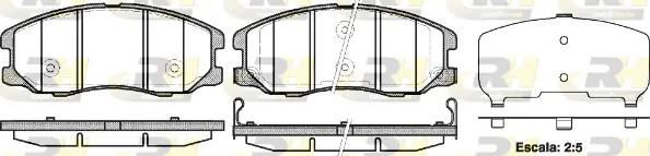 Brake Pad Set, disc brake (21261.12)