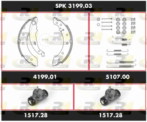 Brake Kit, drum brake (SPK 3199.03)