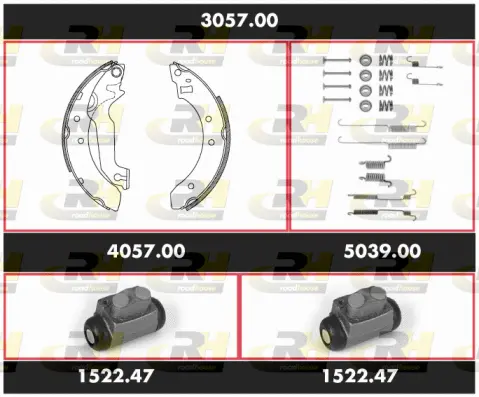 Brake Kit, drum brake (3057.00)
