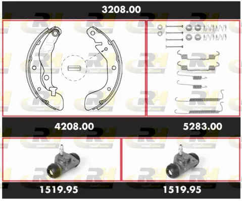 Brake Kit, drum brake (3208.00)
