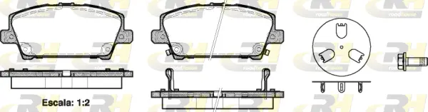 Brake Pad Set, disc brake (21205.02)
