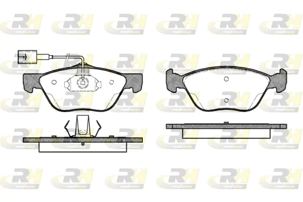 Brake Pad Set, disc brake (2589.42)