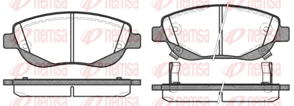 Brake Pad Set, disc brake (1448.02)