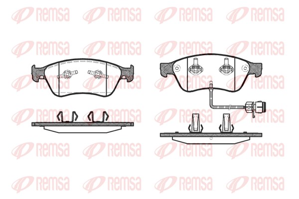 Brake Pad Set, disc brake (1056.12)