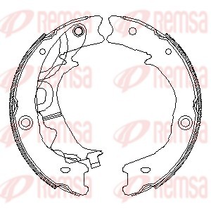 Brake Shoe, parking brake (4542.00)