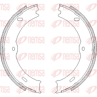 Brake Shoe, parking brake (4746.00)