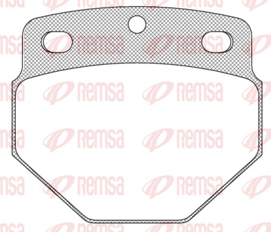 Brake Pad Set, disc brake (JCA 615.00)