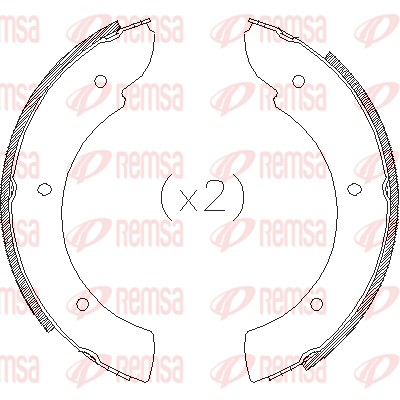 Brake Shoe, parking brake (4711.00)