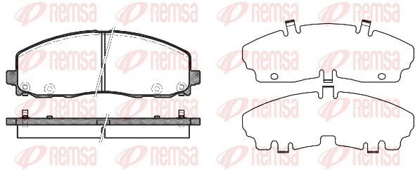 Brake Pad Set, disc brake (1484.04)