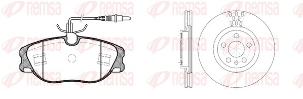 Brake Kit, disc brake (8305.00)