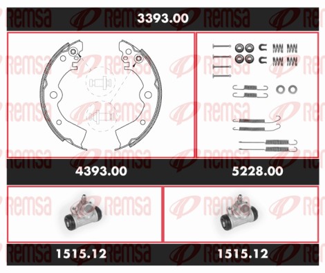 Brake Kit, drum brake (3393.00)