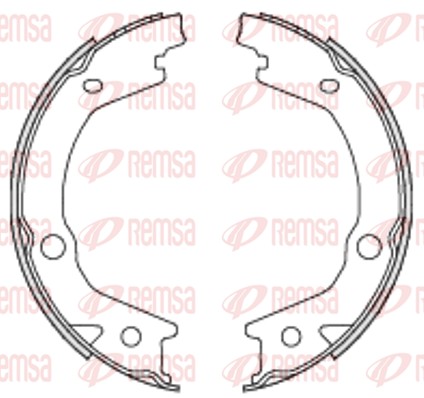 Brake Shoe, parking brake (4697.00)