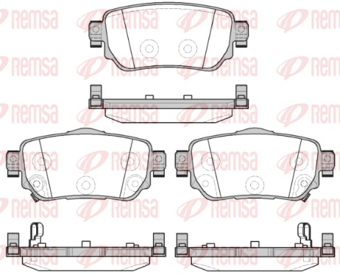 Brake Pad Set, disc brake (1582.02)