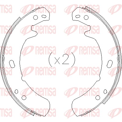 Brake Shoe, parking brake (4209.00)