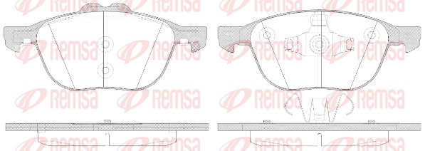 Brake Pad Set, disc brake (1082.50)
