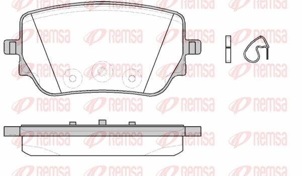 Brake Pad Set, disc brake (1829.00)